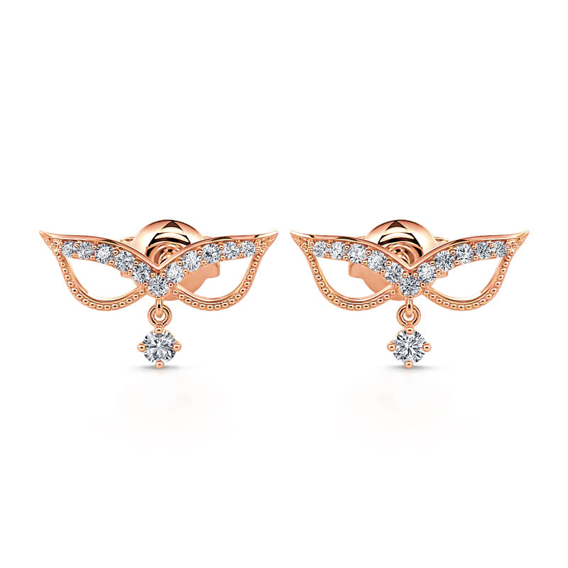 Jeulia "Prom Decoration" Sterling Silver Earrings
