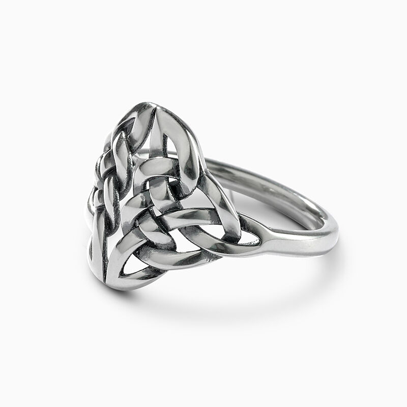 Jeulia "Keltischer Knoten" Sterling Silber Ring