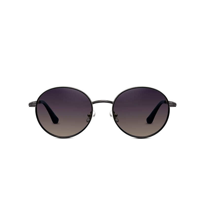 Jeulia "Infinity" Round Grey-Green Gradient Polarized Unisex Sunglasses