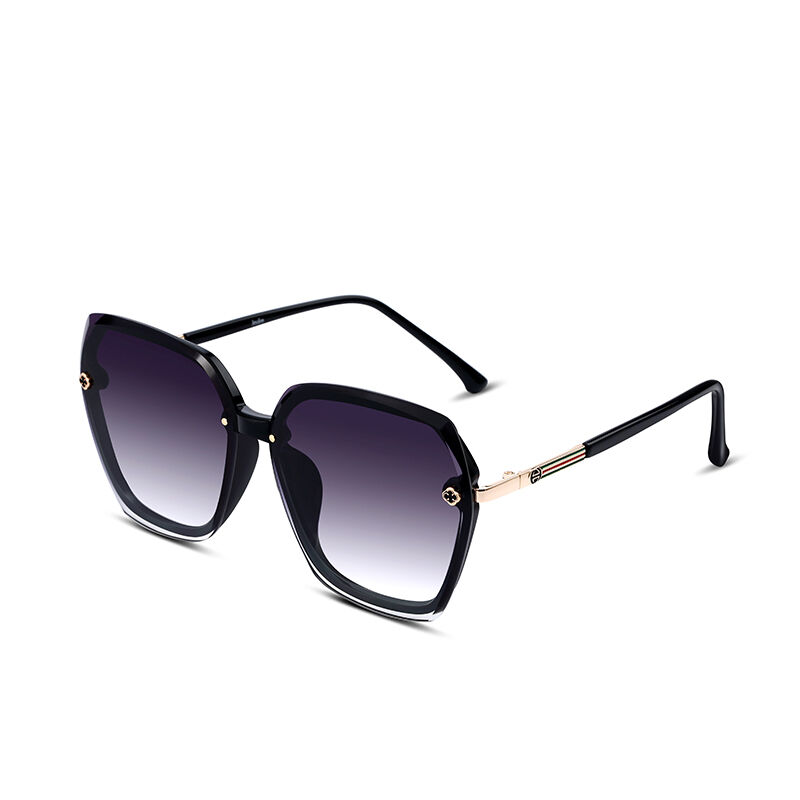 جوليا نظارة شمسية سداسية نسائية باللون الرمادي المتدرج