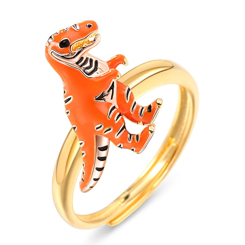 Jeulia T-Rex Adjustable Sterling Silver Ring