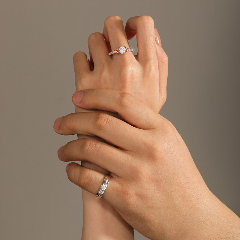 Jeulia Custom Infinity Round Engagement Ring for Women