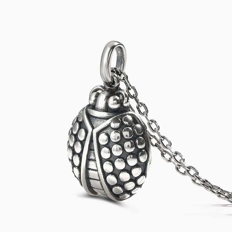 Jeulia Ladybird Design sterling silver halsband