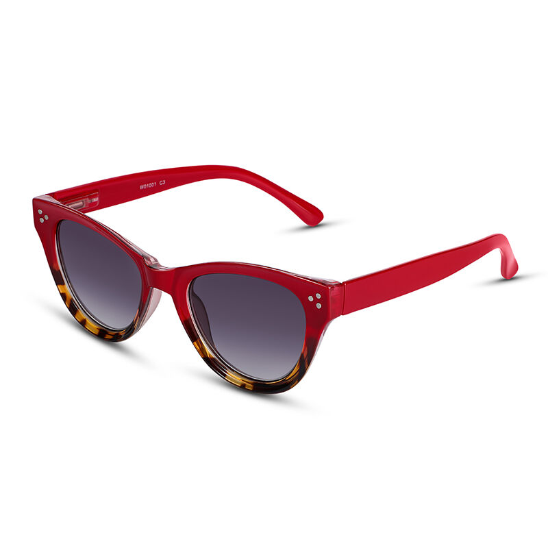 جوليا نظارة شمسية نسائية باللون الرمادي والأحمر