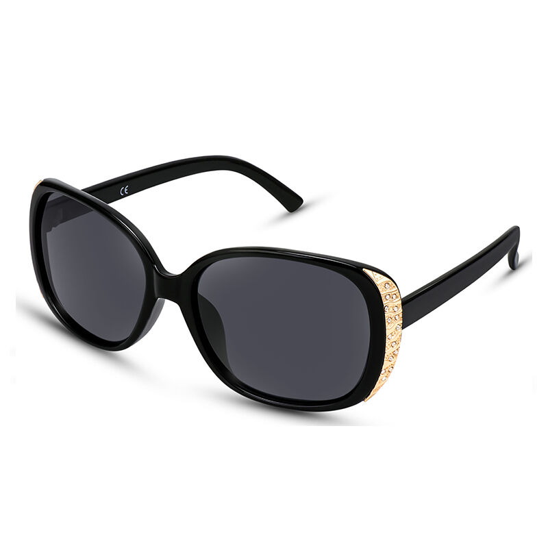 جوليا نظارة شمسية المستقطبة بيضاوية اللون أسود أو رمادي للنساء